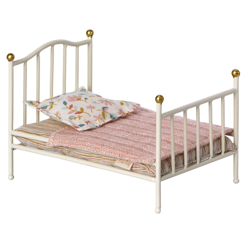 Vintage Bed, Mouse Off White