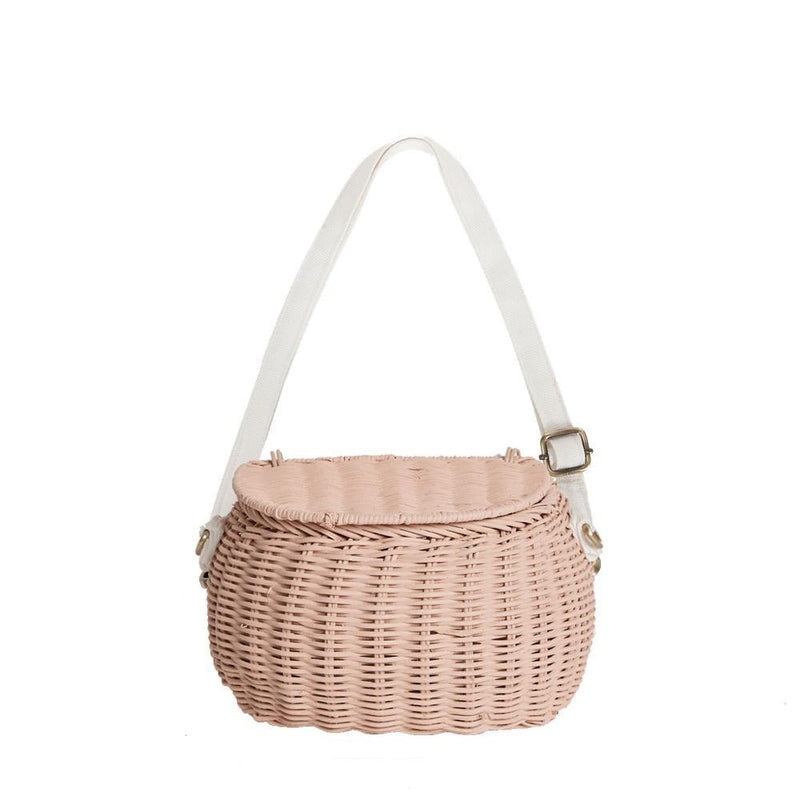 Mini Chari Rattan Bag – Rose
