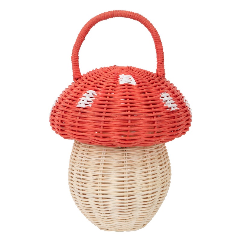 Mushroom Basket Rattan