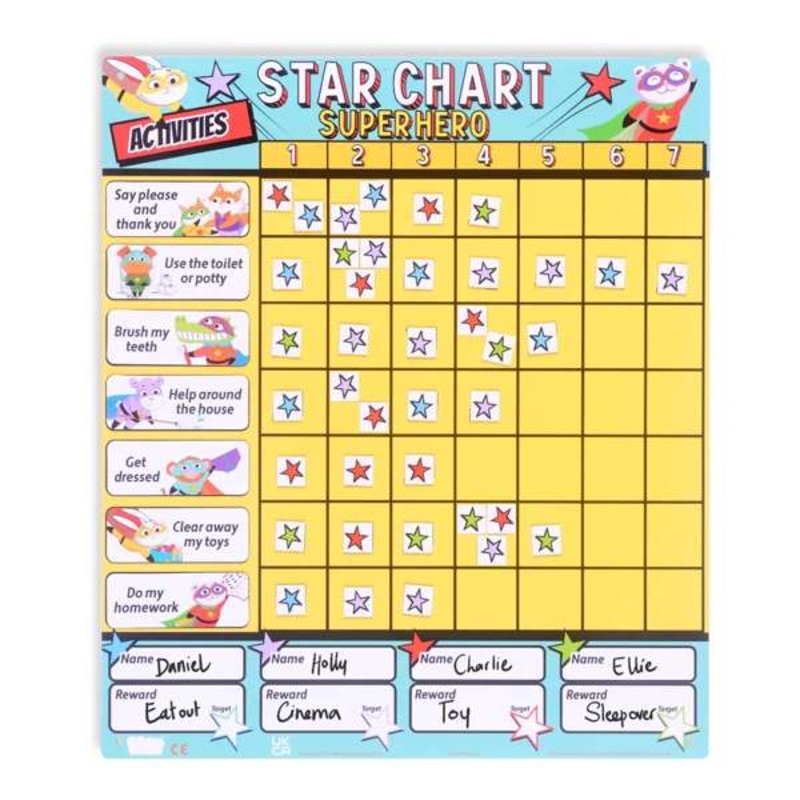 Magnetic Superhero Star Chart