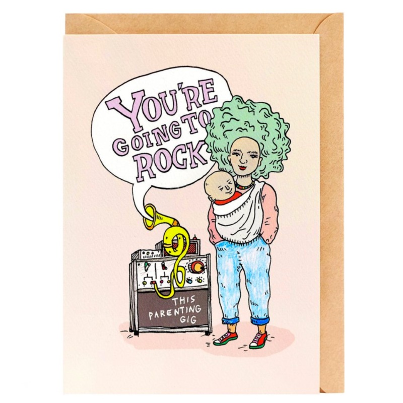 Greeting Card Rockin’ Baby Mama