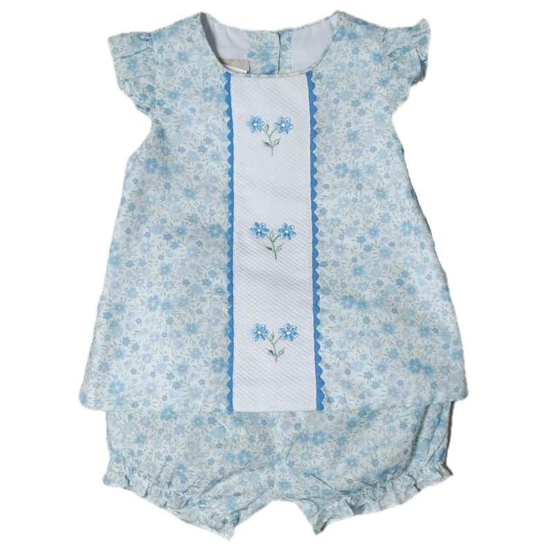 Carly & Ronnie Floral Print Bloomer Set