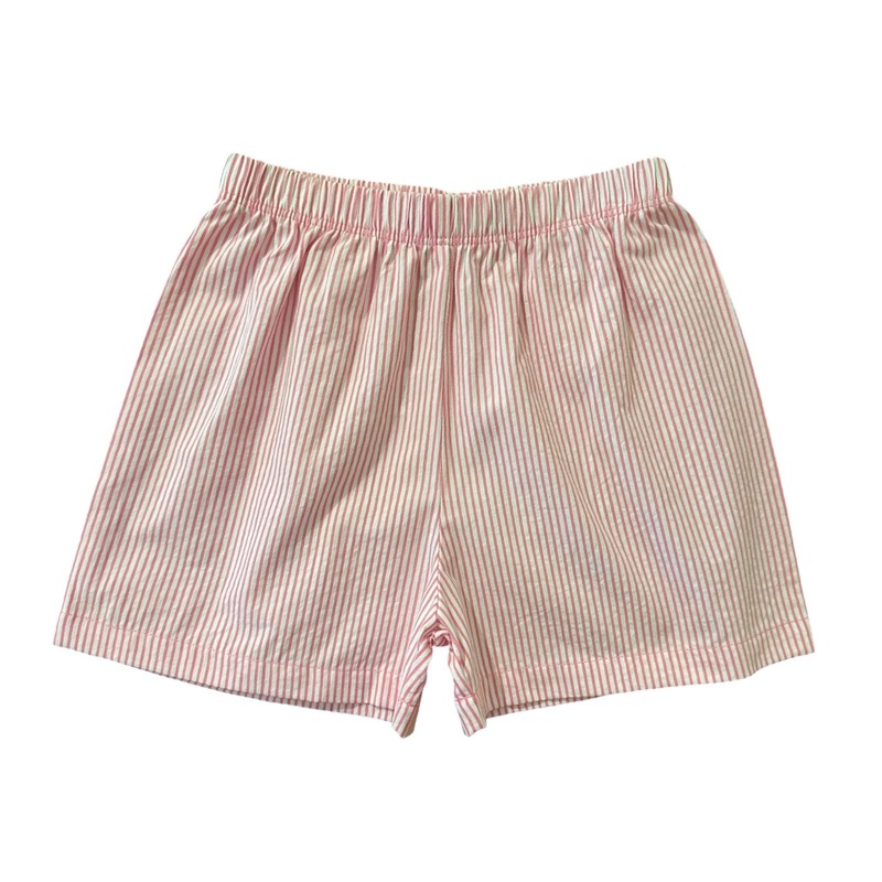 Girl’s Seersucker Pink Stripe Shorts