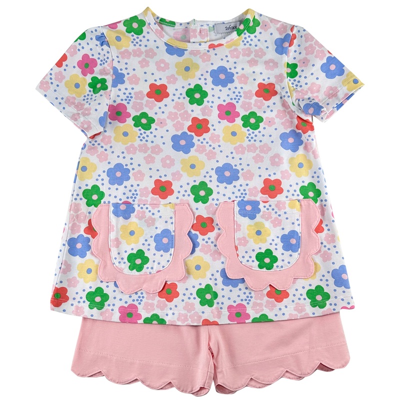Groovy Flower Shorts Set