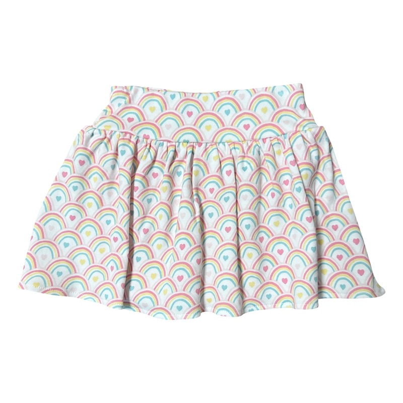 Girl’s Rainbow Print Skort