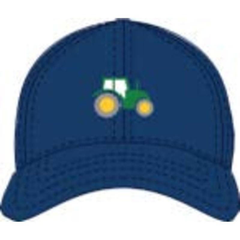 Kids Baseball Hat, Tractor JD Navy