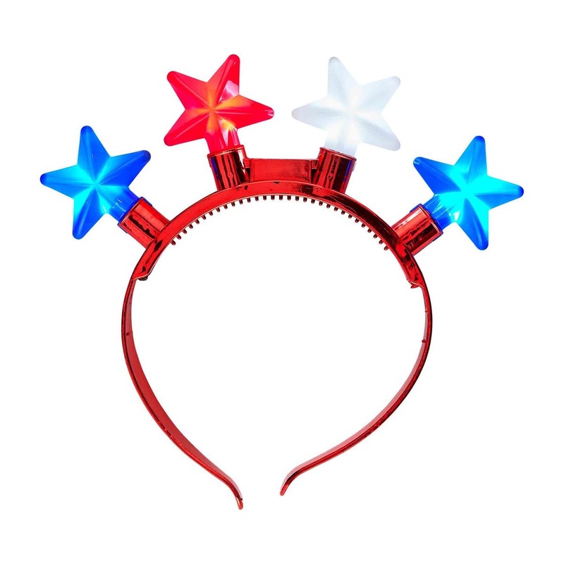Red Light-Up Star Headband