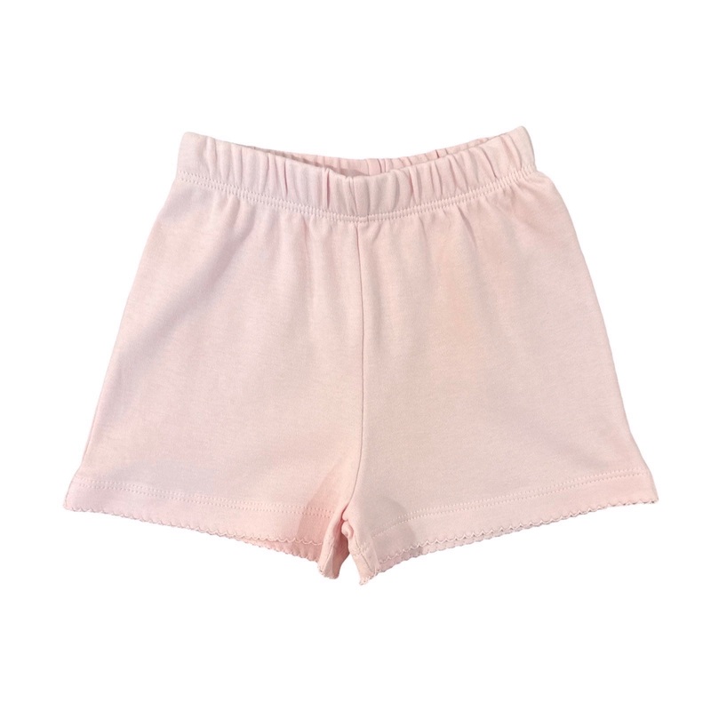 Girl Cotton Play Shorts, Light Pink