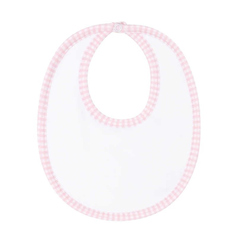 Pink Gingham Bib