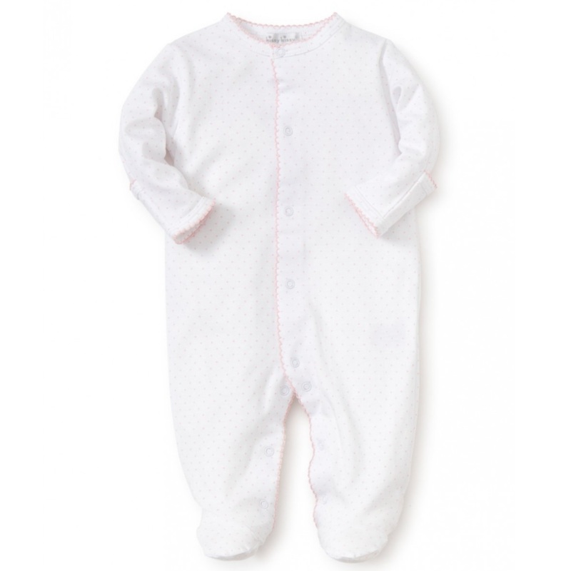 Pink Polka Dot Footie