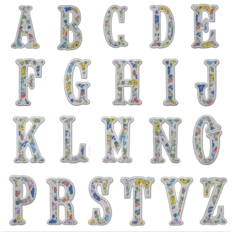 Applique Letters, Posies (sold individually- only works with TRVL coated items)
