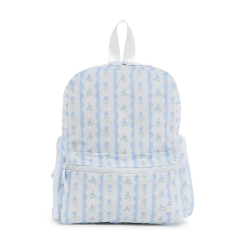 Mini Backer, Ribbon Floral Blue