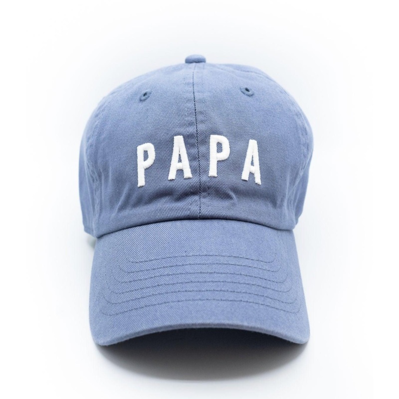 Papa Baseball Cap, Dusty Blue
