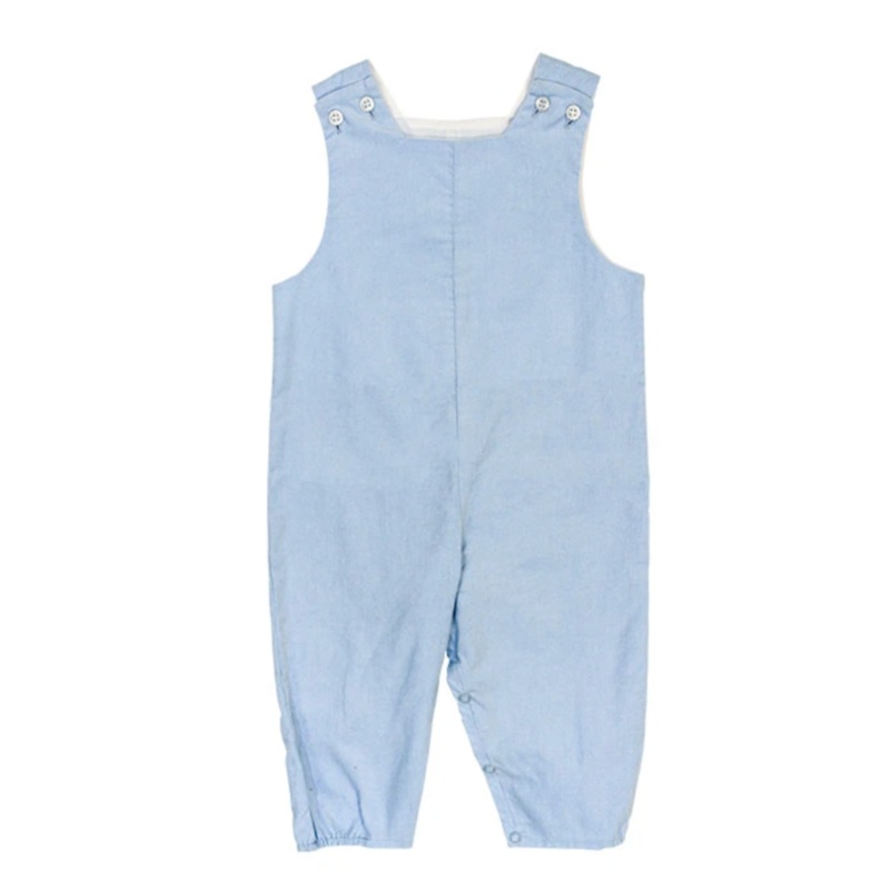 Corduroy Long John John, Light Blue