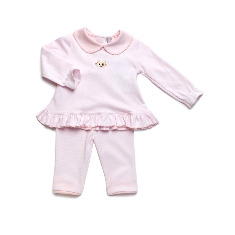 Girl’s Spotted Puppy Pant Set