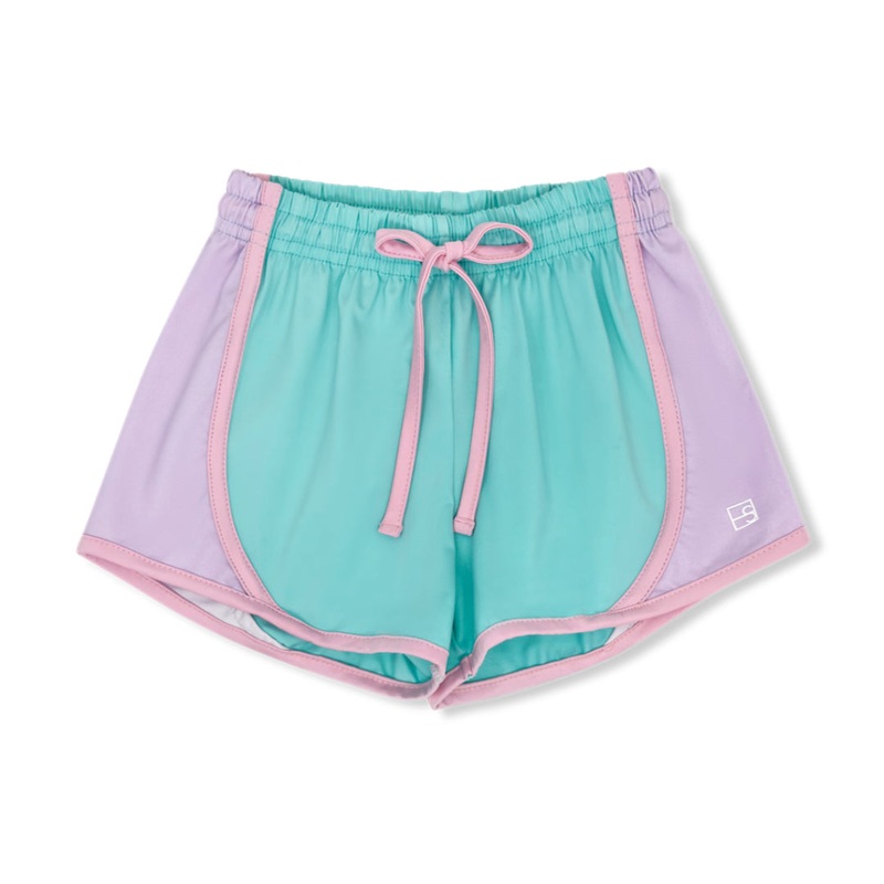 Elise Shorts – Totally Turquoise, Petal Purple, Cotton Candy Pink