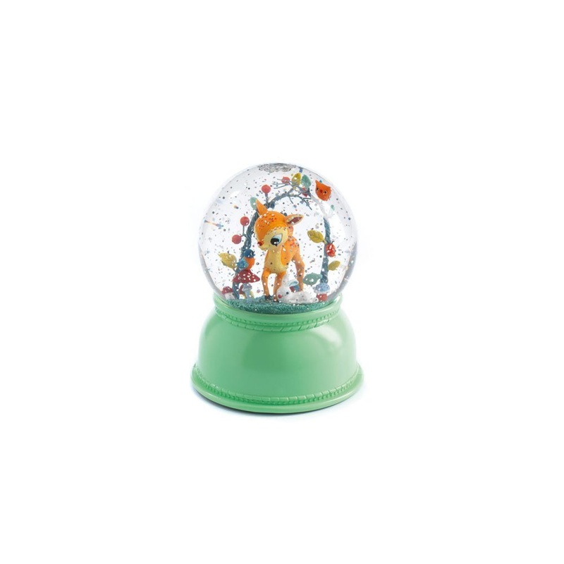 Fawn Night Light Snowglobe