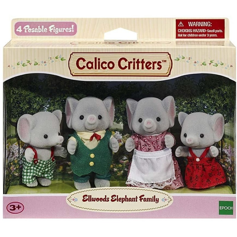 Calico Critters Ellwoods Elephant Family