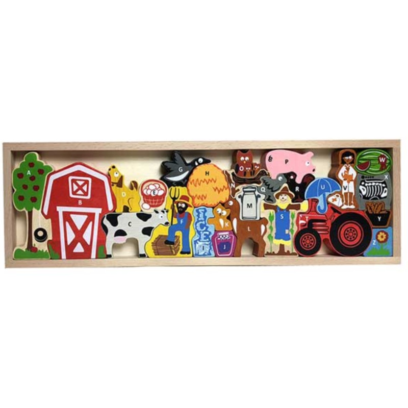 Farm A to Z Puzzle & Playset