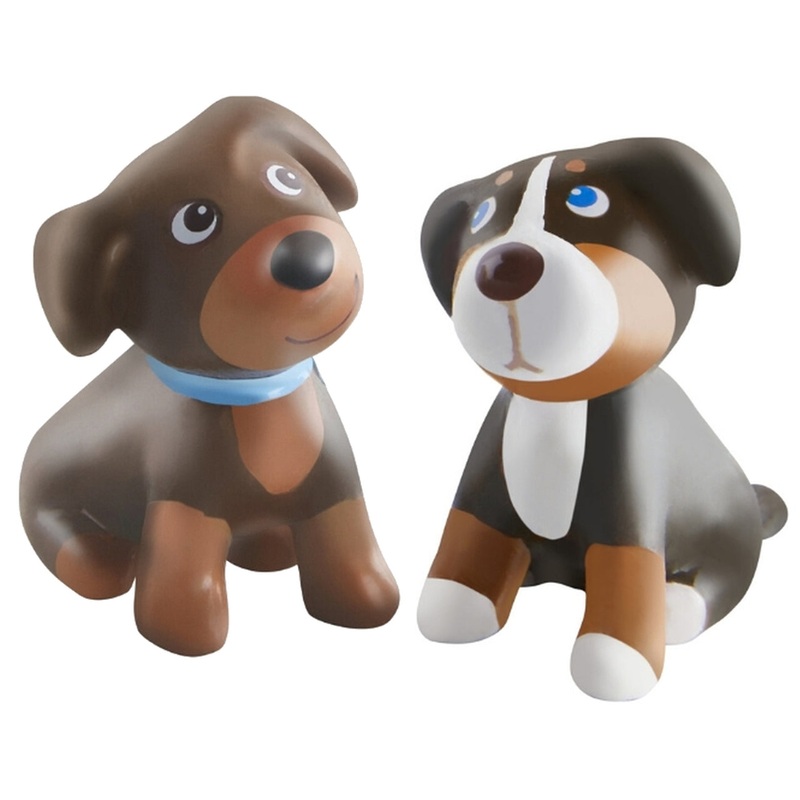 Haba Little Friends Brown & Tri-color Puppy