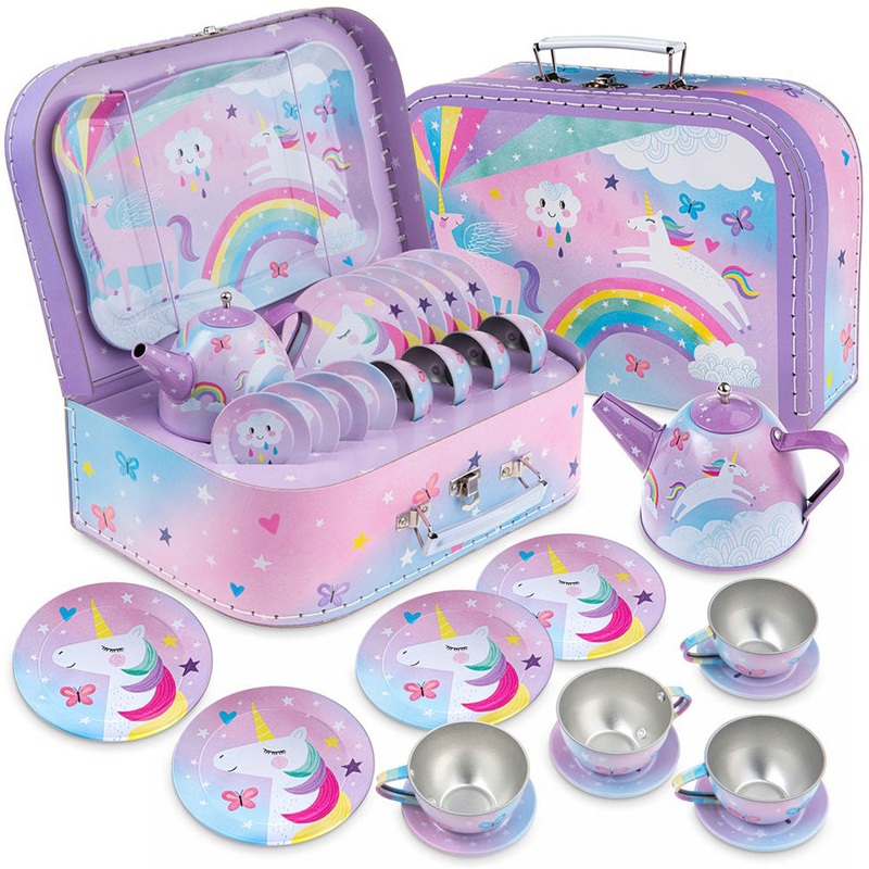 Cotton Candy Unicorn Tea Set 15pc