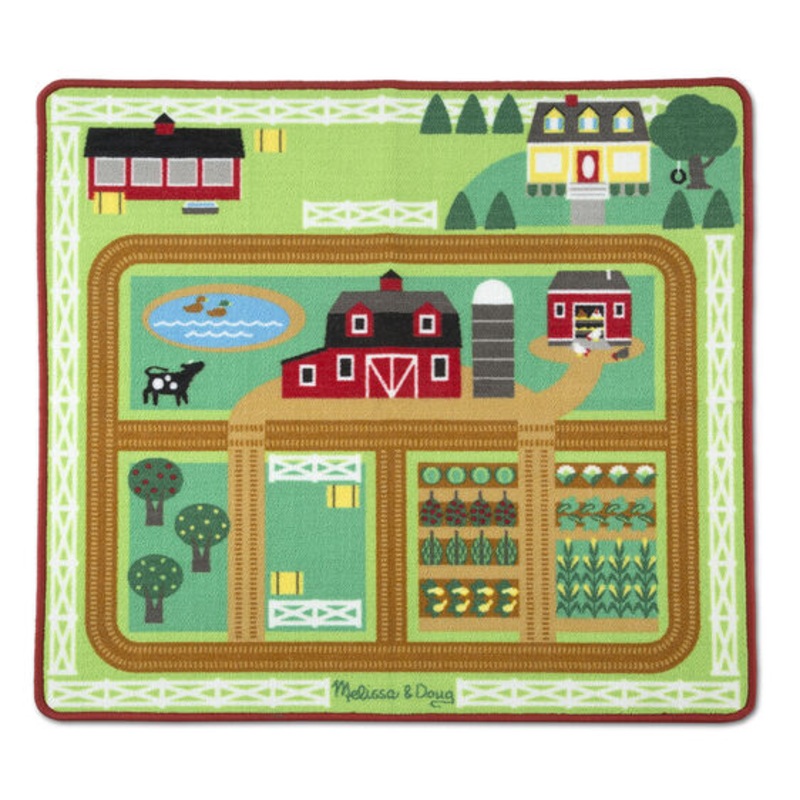 Round the Barnyard Farm Rug