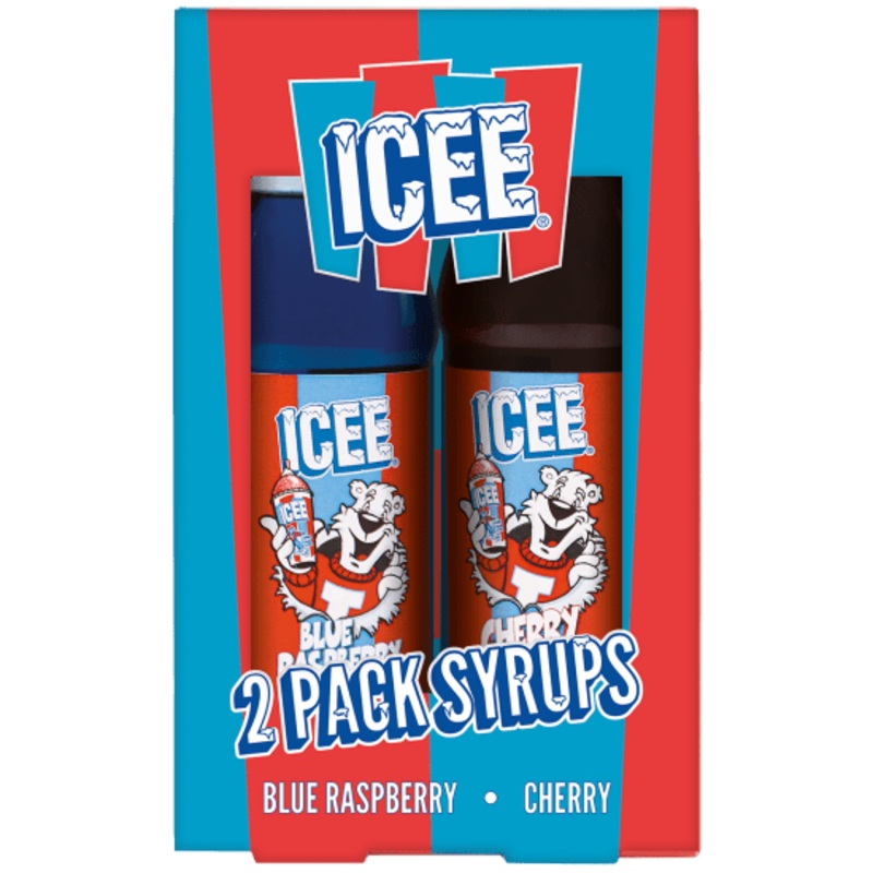 ICEE Blue Raspberry and Cherry Syrup Set