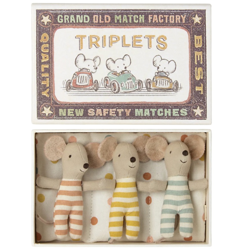 Mice Triplets Matchbox