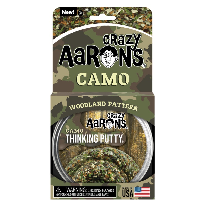 Camo Woodland Pattern Thinking Putty