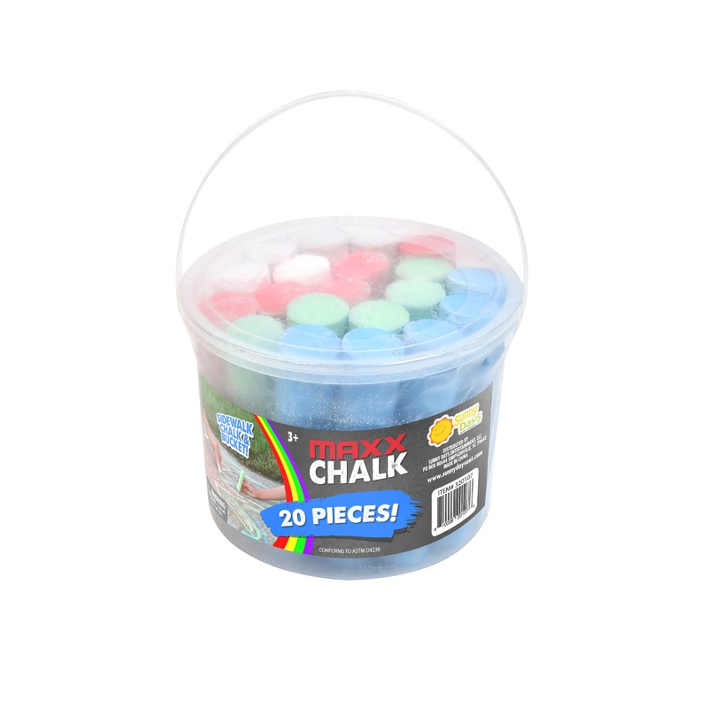 Maxx Chalk 20 Piece Jumbo Chalk & Bucket