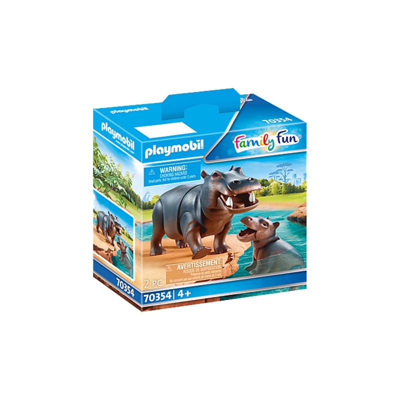 Playmobil Hippo with Calf