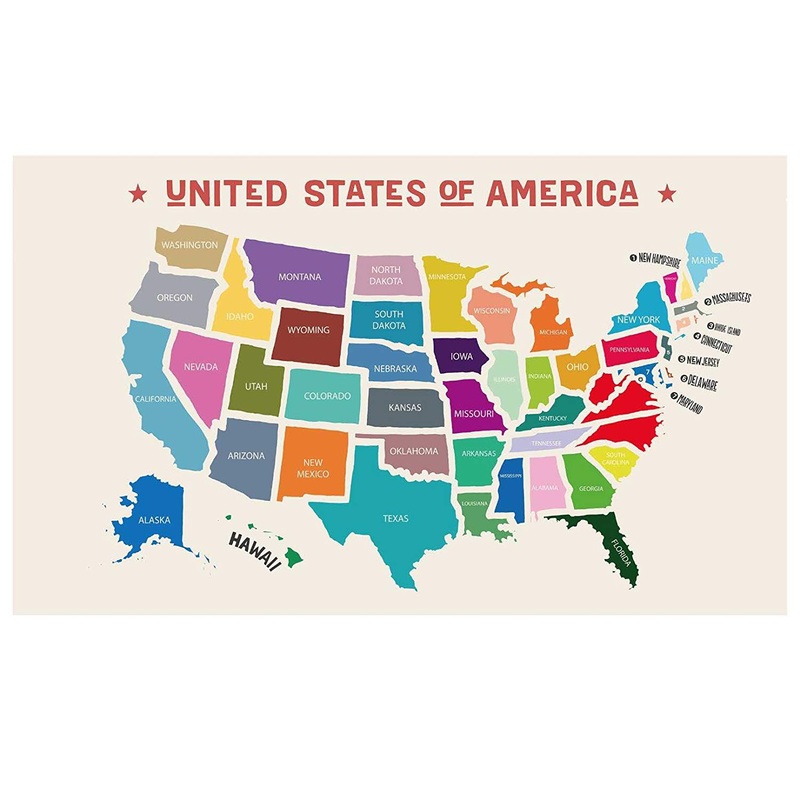 Scratch-off USA Map