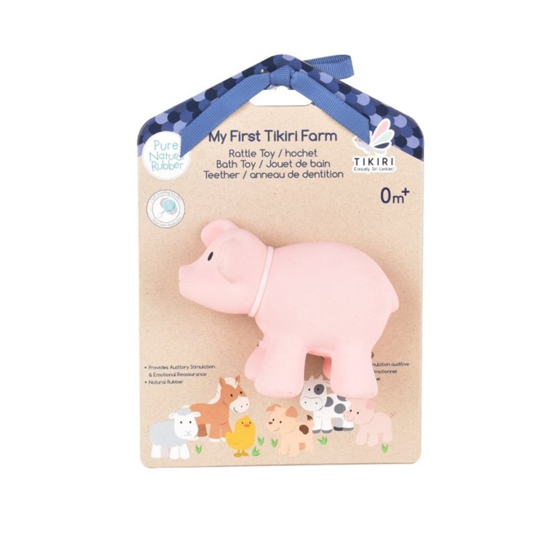 Pig Teether Rattle Toy