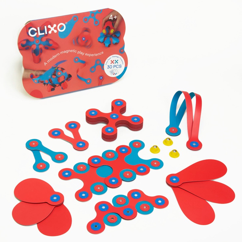 Clixo Crew Pack Flamingo & Turquoise – 30 pc