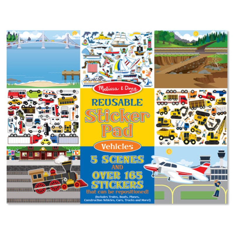 Reusable Sticker Pad-Vehicles