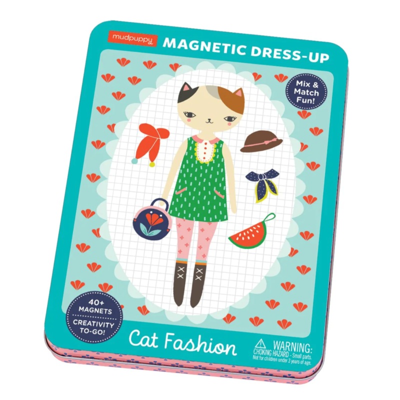 Magnetic Tin Cat Fashion