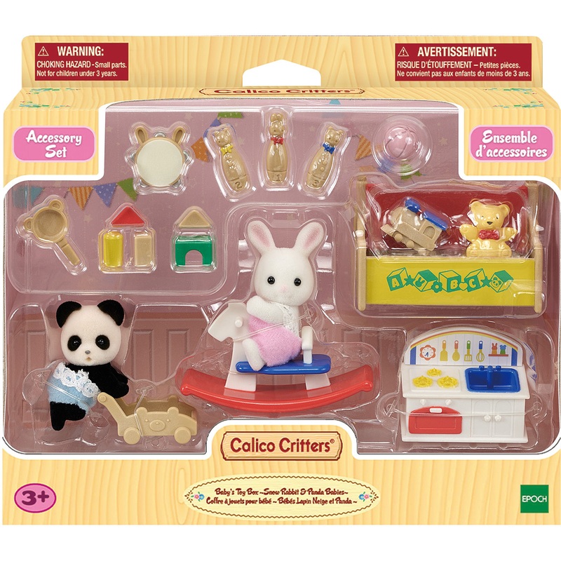 Calico Critters Babys Toy Box – Snow Rabbit & Panda Babies