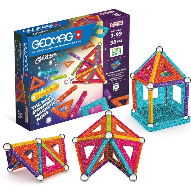 Geomag Glitter Panels Recycled 35 pc