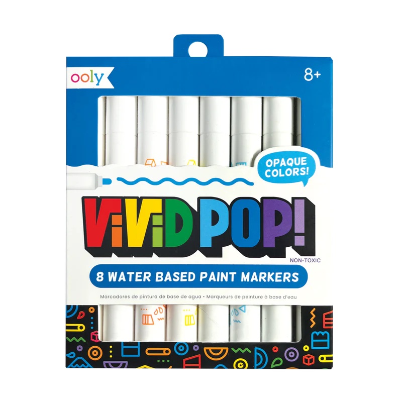 Vivid Pop! Water Based Paint Markers – 8 pk