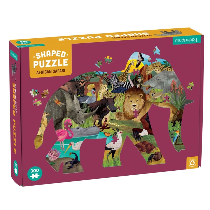 African Safari Shaped Puzzle