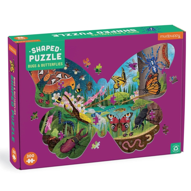 Bugs and Butterflies Shaped Scene Puzzle