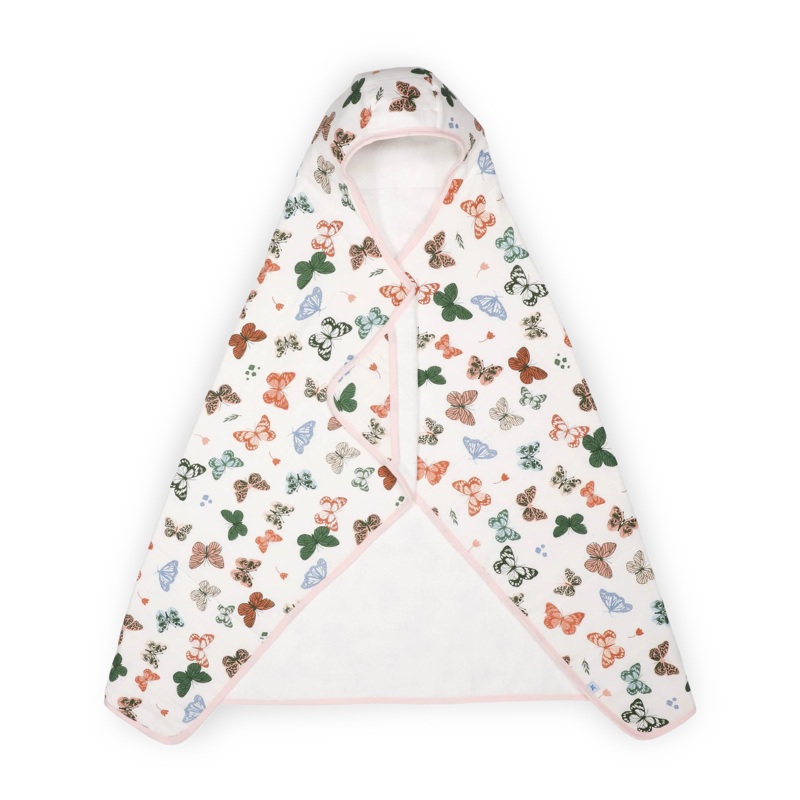 Little Unicorn Toddler Hooded Towel (Butterflies)