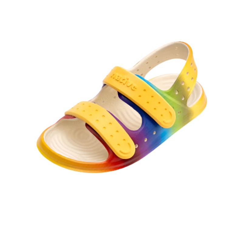 Native Chase Little Kid (Pollen Yellow/Rainbow Gradient)