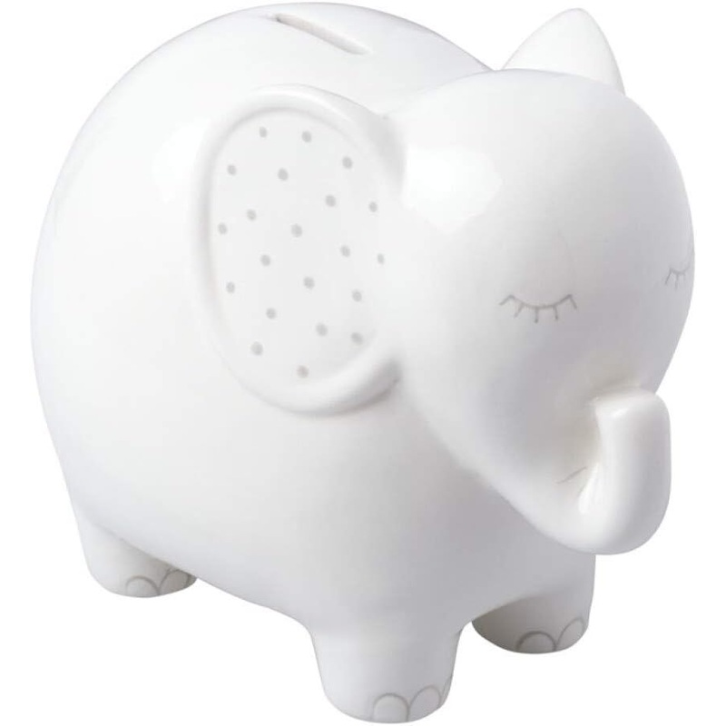 Pearhead Ceramic Piggy Bank Elephant
