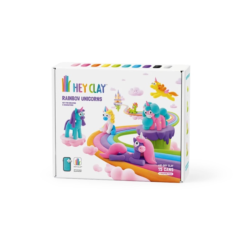 Hey Clay Set (Rainbow Unicorns)