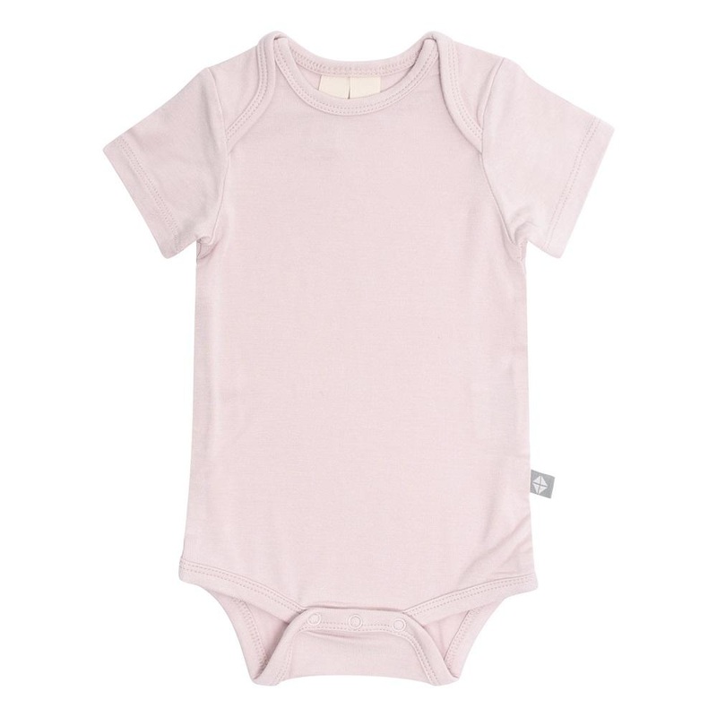 Kyte Baby Short Sleeve Bodysuit (Blush)