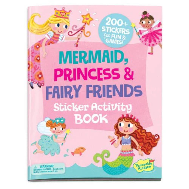 Peaceable Kingdom Sticker Activity Book: Mermaid, Princess, & Fairy Friends