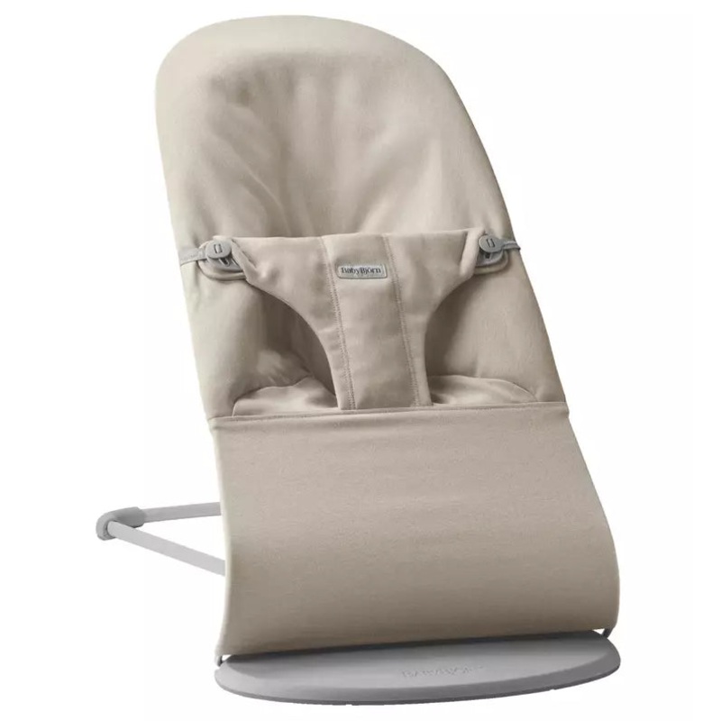 Baby Bjorn Bouncer Bliss Woven Melange (Light Beige/Light Grey Frame)