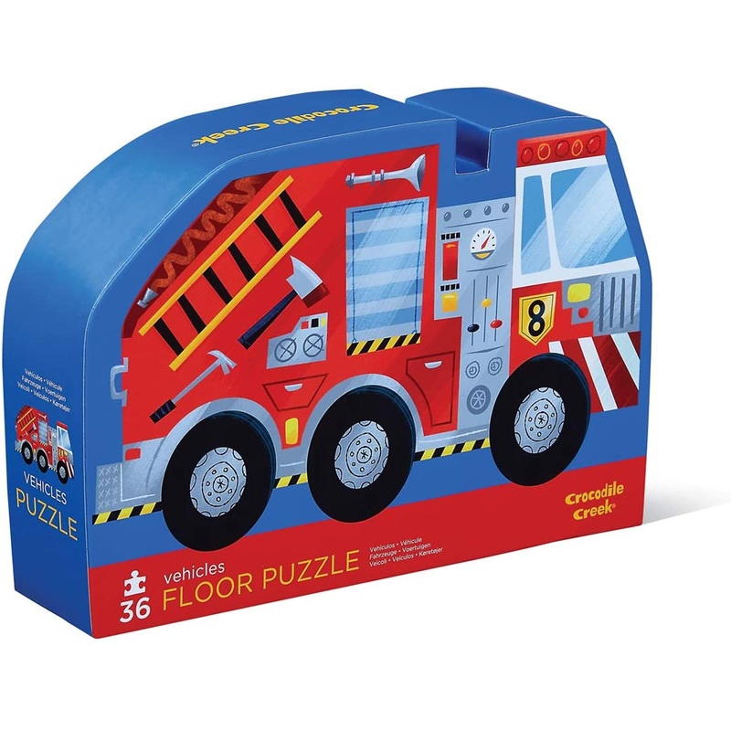 Crocodile Creek 36-Piece Floor Puzzle (Vehicles)