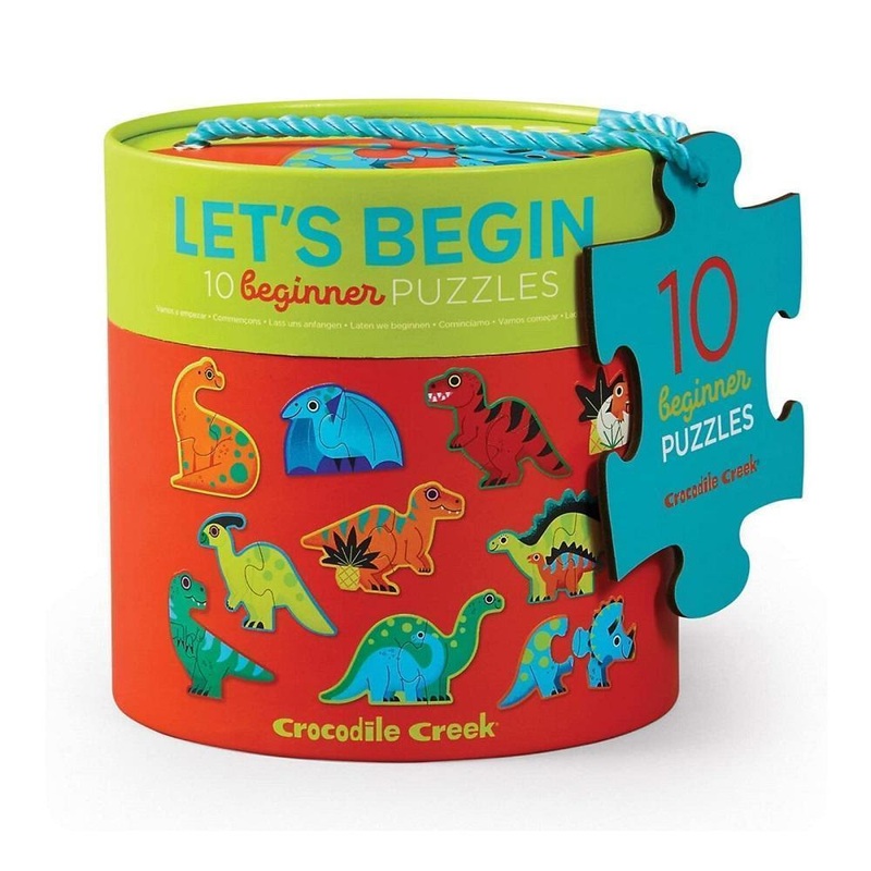 Crocodile Creek Let’s Begin 2-Piece Puzzles (Dinosaurs)